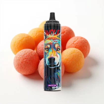 JNR Wolf Niplo 10000 Puffs Skittles (Sabores), 20ml, 5%, Tipo-C - Fumotvapemexico