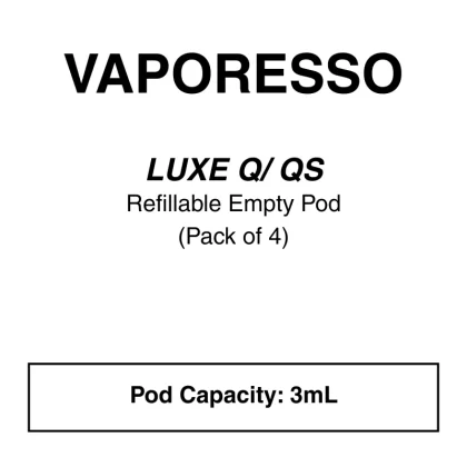 Luxe QS/Q Replacement Mesh Pod (4 Pack ) - 0.6 Ohm, 0.8 ohm meshed