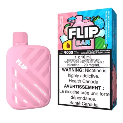 Flip Bar Disposable – Juicy Peach Ice & Blue Razz Watermelon Ice