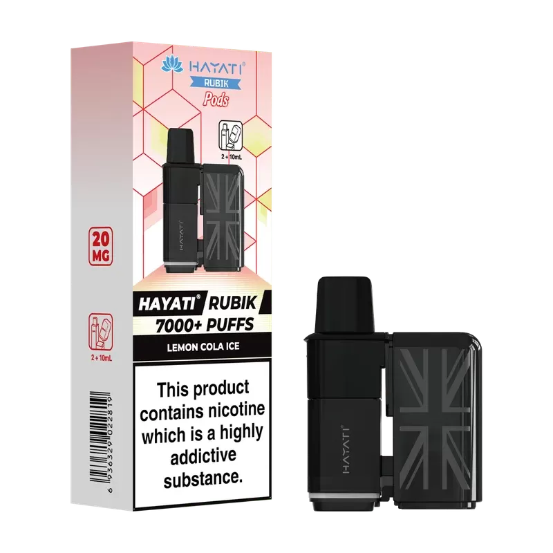 Lemon Cola Ice Hayati Rubik Refill Pack - Vape Product