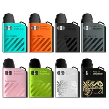 Uwell Caliburn AK2 15W Pod Starter Kit - Color#Classic Black>Daylight Walker>Gloomy Green>Graphite Gray>Neon Orange>Sakura Pink>Turquoise Blue>Midnight Rider (025BF6)