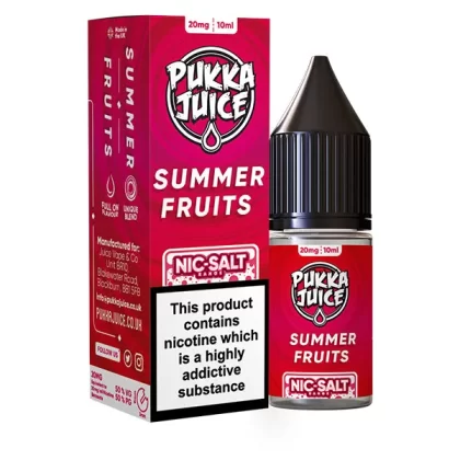 Pukka Juice Summer Fruits Nic Salt E-Liquid - 20mg