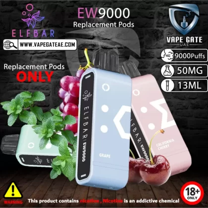 ELF Bar EW9000 Puffs Replacement Pods - Strawberry Mango (Pods) / 50 mg