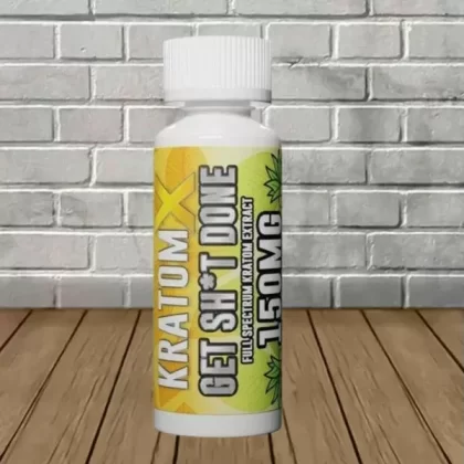 KratomX Liquid Kratom Extract Shot 1oz - flavor quantity#Pineapple Single 1oz Bottle>Pineapple 12ct Display Box