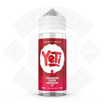 Yeti Summit Series – Strawberry Cherry Raspberry Ice 0mg 100ml Shortfill