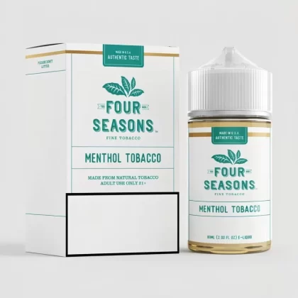 Menthol Tobacco by Four Seasons 60mL E-Liquid – Made in USA - Vape Product; Vape Product, Vape Product