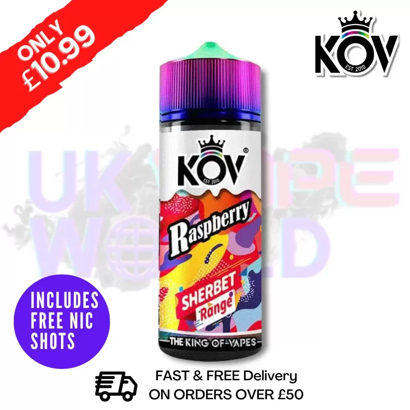 Raspberry Sherbet Range KOV 100ML Eliquid Shortfill E Juice