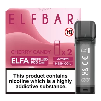 CHERRY CANDY ELF BAR ELFA PREFILLED POD - Eliquidsupply