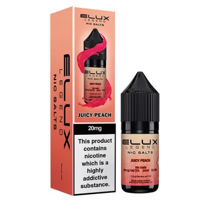 Elux Legend Juicy Peach Nic Salt E-Liquids - 20mg