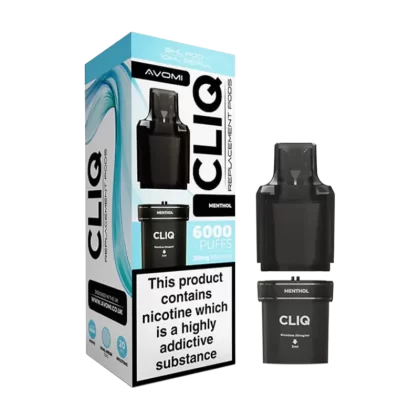 Menthol Avomi Cliq 6000 Refill Pack - 20mg - Vape Product