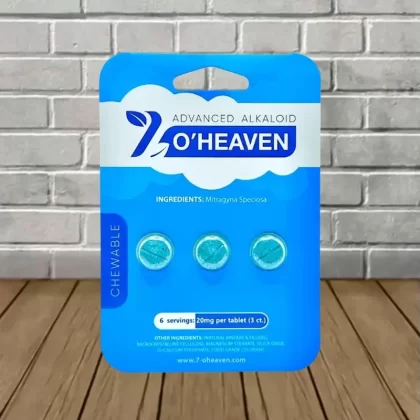 7 O’Heaven 7-hydroxymitragynine Kratom Extract Tablets 20mg | 3ct