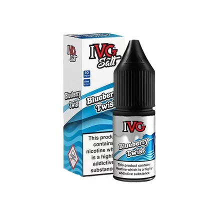IVG Salt Blueberry Twist E Liquid 10ml - Nicotine Strength#20mg (0C0839)