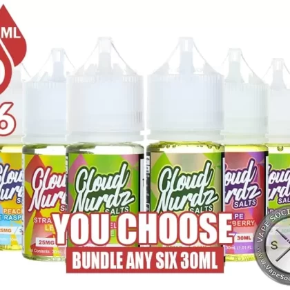 Cloud Nurdz Salts Bundle 6x30ml (180ml)