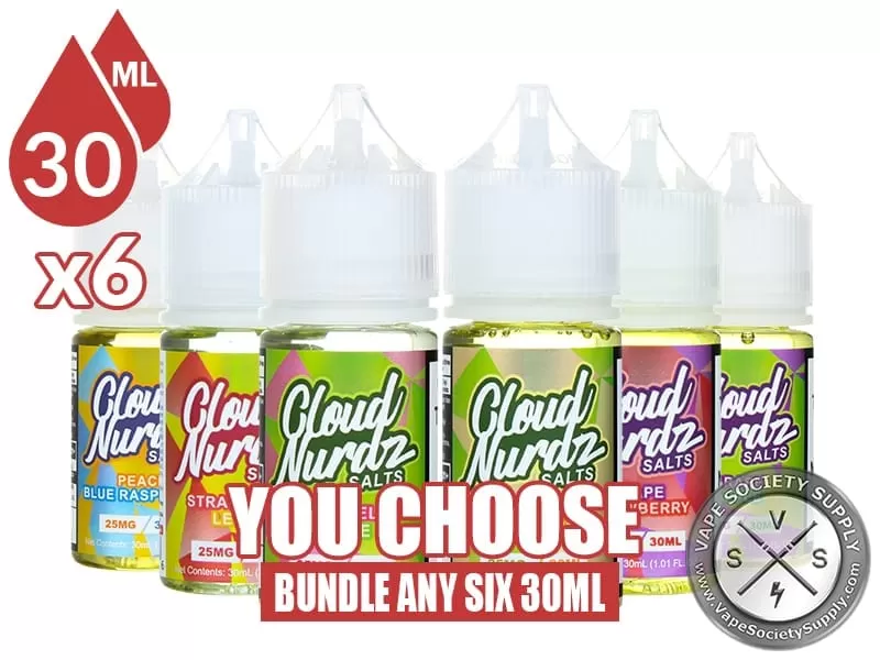 Cloud Nurdz Salts Bundle 6x30ml (180ml)
