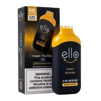 ELLO PLUS BY BLVK TROPIC THUNDER DISPOSABLE 6000PUFF VAPE