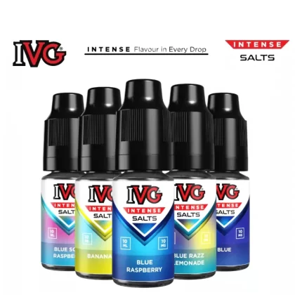 5 IVG Intense Nic Salts e Liquid 10ml – All Flavours – TPD - Vapestorm Co