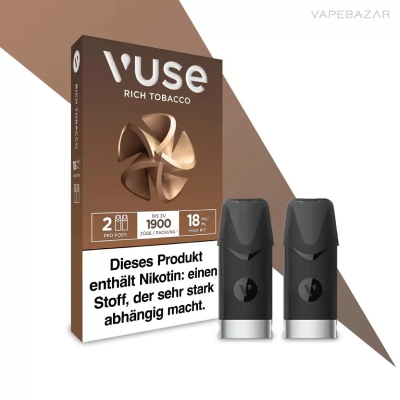 VUSE Pods – Rich Tobacco 18mg/ml Nikotin