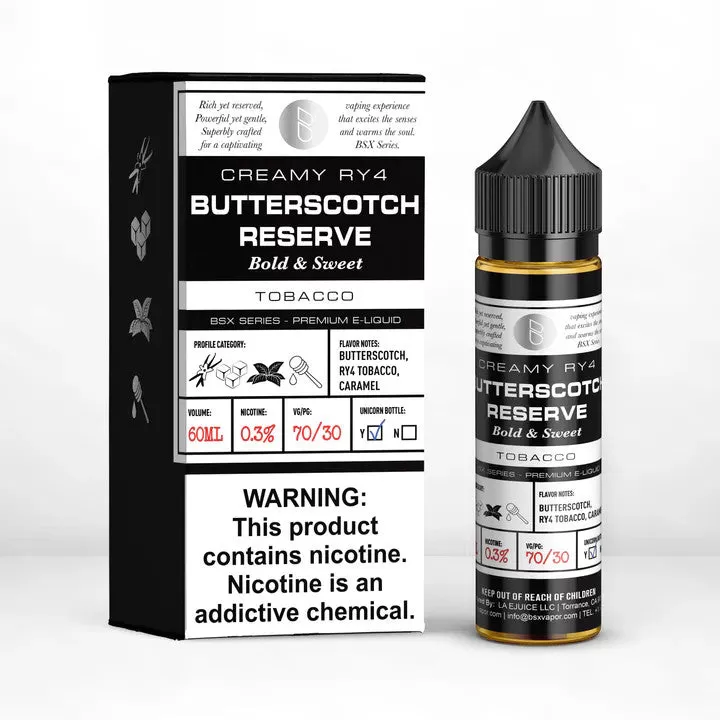 Glas BSX Premium E-Liquid 60ml - Clear / 3mg - Vapeciga - Image 3