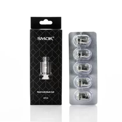 SMOK Nord 0.6 Ohm Mesh Coils – Enhanced Vapour & Flavour Production for Nord Devices (5-Pack)