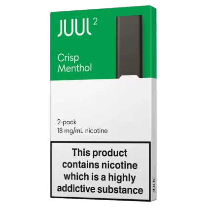 JUUL2 Crisp Menthol (Pack of 2) - 18mg - Vape Product (A31DD5)