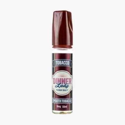 Smooth Tobacco 50ml Shortfill E-Liquid by Dinner Lady - Nicotine Ice Short (+0.50)