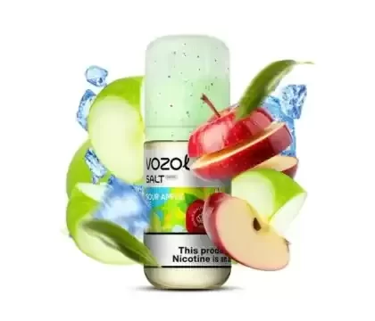 VOZOL PRIME SOUR APPLE ICE SALT VAPE ELIQUID - 50MG SALT NIC; Vape Product