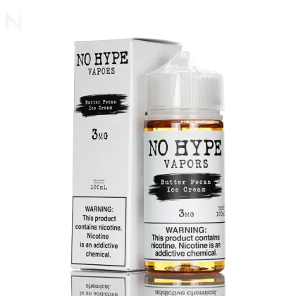 No Hype Vapors - Butter Pecan Ice Cream - 100mL - 6mg