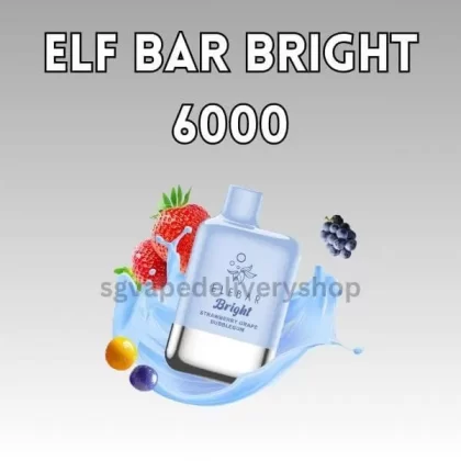 Elf Bar Bright 6000 Puffs - Lychee Grape Honeydew