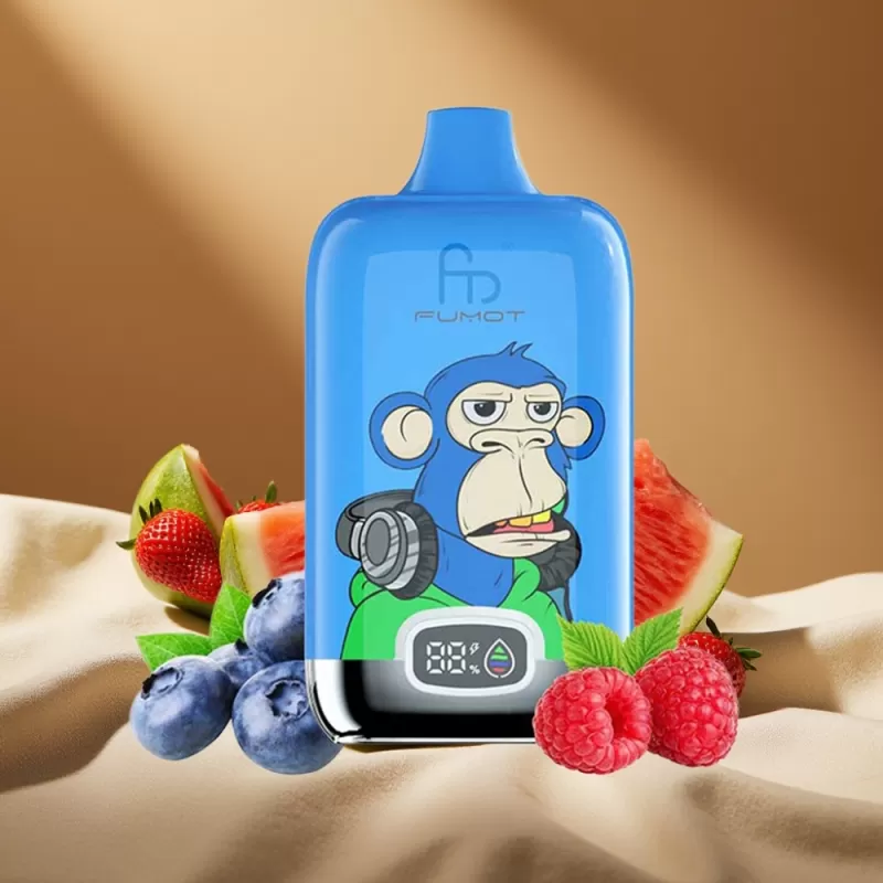 Fumot Tornado Digital Box 12000 Puffs 20ml Mesh Strawberry Watermelon