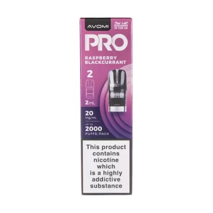Raspberry Blackcurrant Pro Prefilled Pods by Avomi