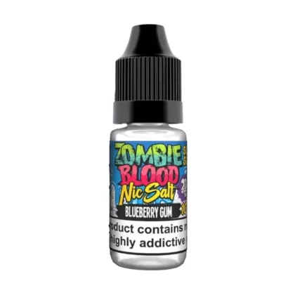 Zombie Blood Blueberry Gum Nic Salt Vape Juice - 10 Pack - Strength 10mg