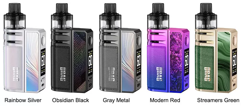 VOOPOO Drag E60 Kit (Forest Era Edition) - Rainbow Silver - Image 2