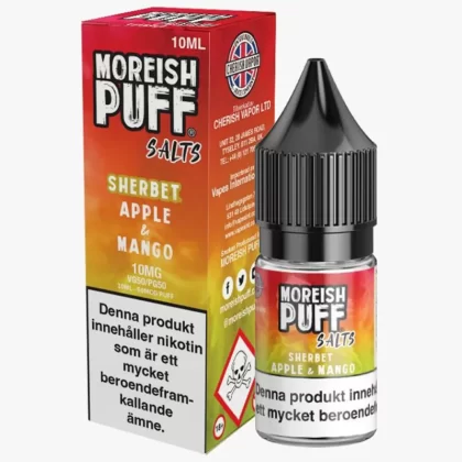 Moreish Puff – Apple & Mango 10mg 10ml – vape juice med nikotin