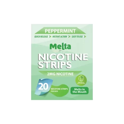 Peppermint Melta Nicotine Strips - Vapeshop Co