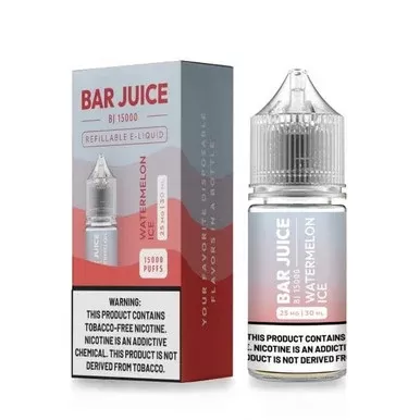 Watermelon Ice by Bar Juice BJ15000 Salts 30mL - Nicotine Level#25mg>50mg