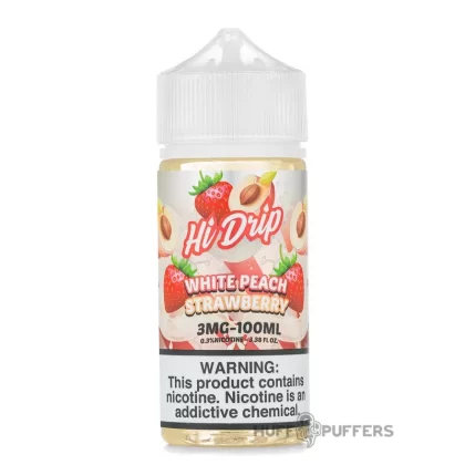 Hi-Drip – White Peach Strawberry 100mL - Nicotine Strength#0mg>3mg>6mg