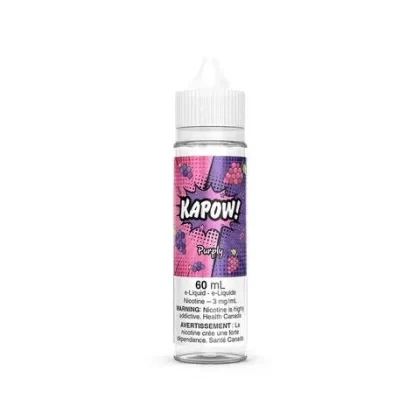 PURPLY BY KAPOW - Nicotine Strength#NICOTINE FREE>3MG>6MG>12MG