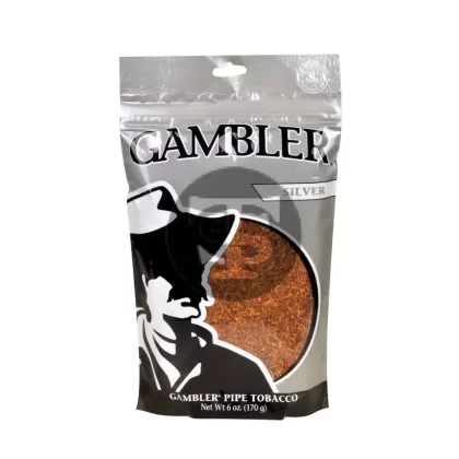 Gambler Pipe Tobacco Silver 6 oz. Bag - Vape Store