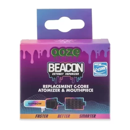 Ooze Beacon Replacement Onyx Atomizer & Mouthpiece - colors#Midnight Sun>Panther Black>Rainbow>Arctic Blue