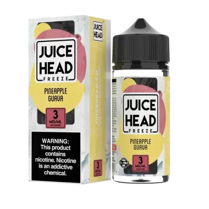 Juice Head Pineapple Guava Chilled Vape e-Liquid 100mL - Vape Product, Vape Product