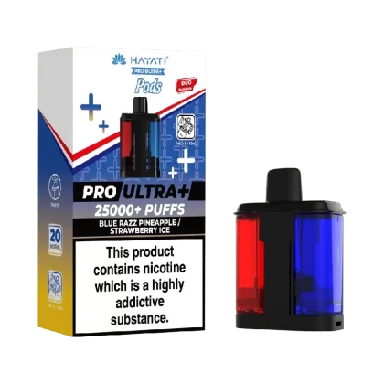 Hayati Pro Ultra Plus 25k Prefilled Pods Blue Razz Pineapple/Strawberry Ice