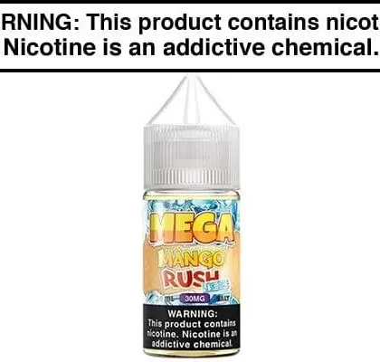 MANGO RUSH ICE BY MEGA SALTS 30ML - Vapejuice