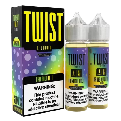TWIST E-Liquid - Rainbow No.1 - 120ML E-Liquid (Twin 60ML Pack) - 3MG