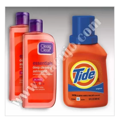 2 Clean & Clear / Tide detergent – International shipping [Macujo Method]