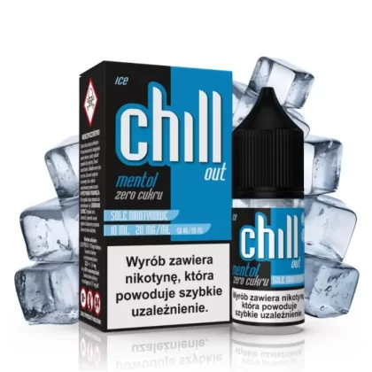 Liquid Chill Out Salt 20mg 10ml Mentol No Sugar Ice