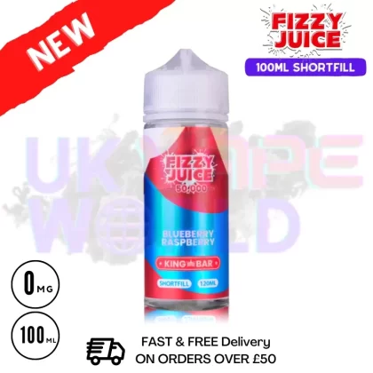 Blueberry Raspberry Fizzy Juice 100ml E-Liquid – £7.99