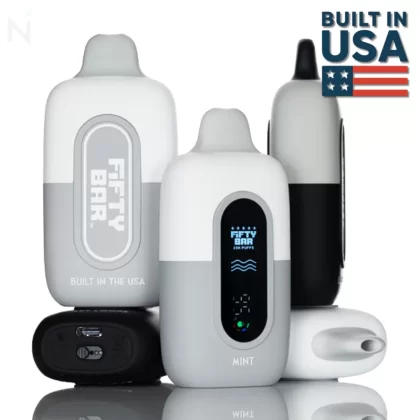 Fifty Bar V2 Silver Series 20mg Disposable Vape - Strawberry Cereal Donut Milk