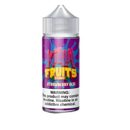 Sale $10.20 – Strawberry Açaí by Killa Fruits Series 100mL