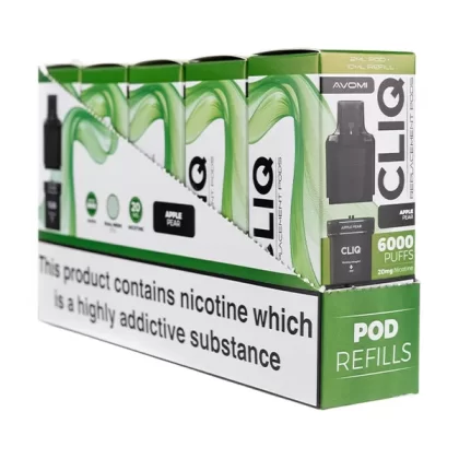 Avomi Cliq 6000 Prefilled Pod + Refill [Box of 5] - Spearmint