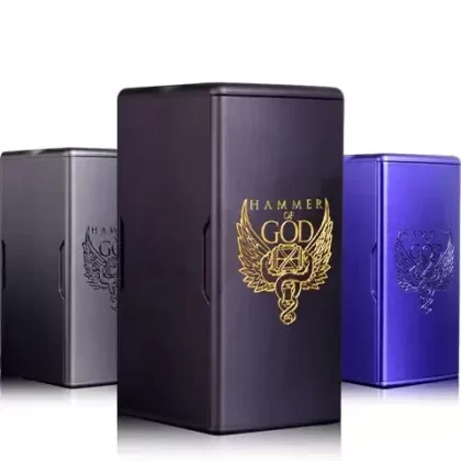 Hammer of God 400 By Vaperz Cloud - Colour#Gunmetal>Maroon Red>Silver with Black>Satin Purple>Classic Black
